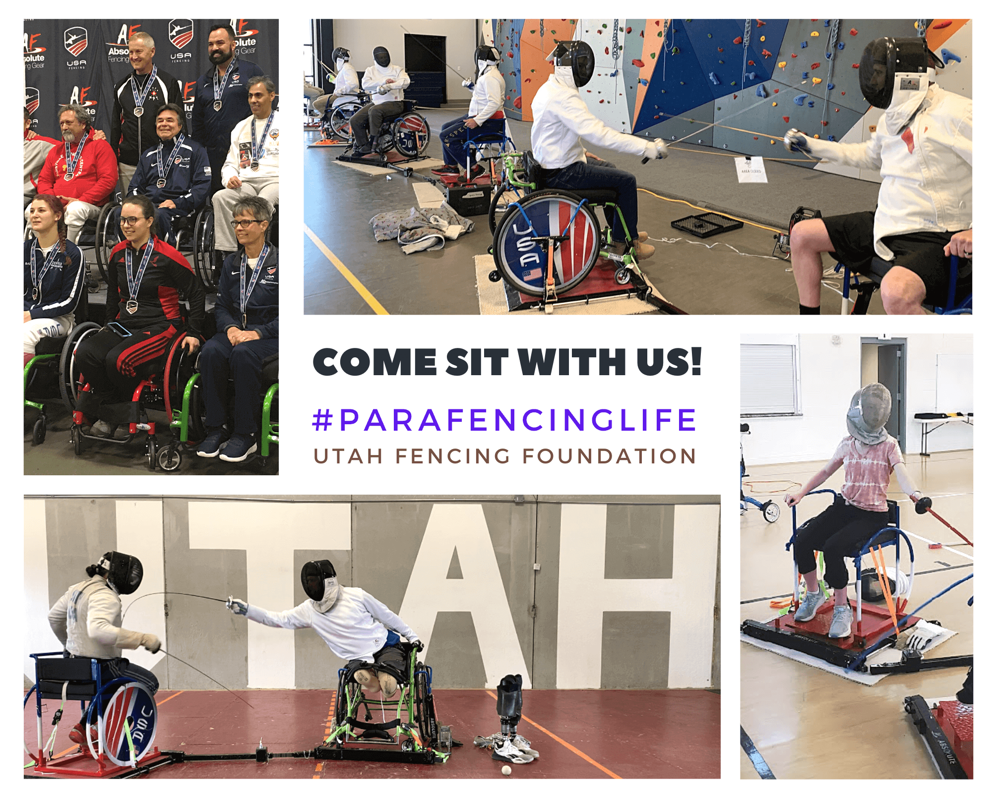 Come sit with us, Utah Fencing Foundation